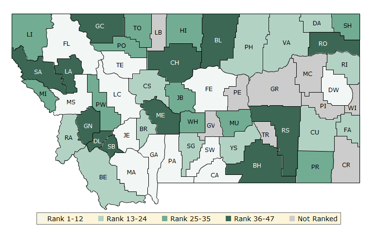 Overall Rankings in Health Outcomes